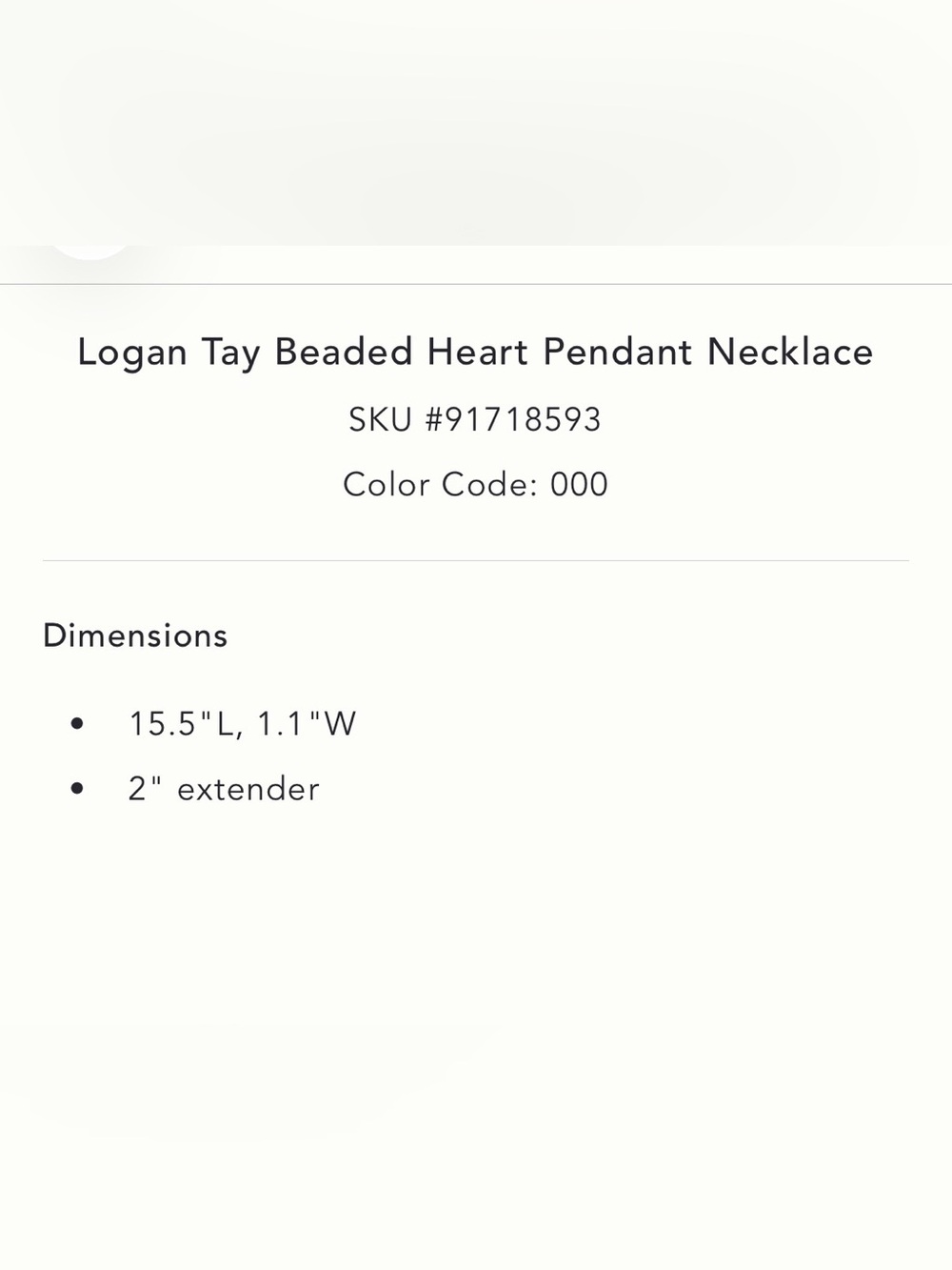 Logan Tay Beaded Heart Pendant Necklace - Picture 6 of 6